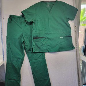 Dagacci Dark Green Women's Scrubs, like new condition, Size L